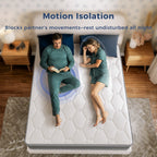 POSMOND Queen Mattress, 12 inch Hybrid Mattress in a Box, Upgrade Individually Pocket Springs, Medium, Anti-static Fabric,Pressure Relief, Breathable Comfort and Durable, CertiPUR-US Certified