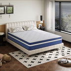 Babo Care 10 inch Full Size Mattress, Medium Hybrid Mattress for Side Sleepers, Pressure Relief, Individually Pocketed Springs, Motion Isolation, CertiPUR-US Certified