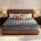 Babo Care Queen Mattress, 10 Inch Hybrid Mattress with Firm Support, Mattress in a Box, Fiberglass-Free & CertiPUR-US