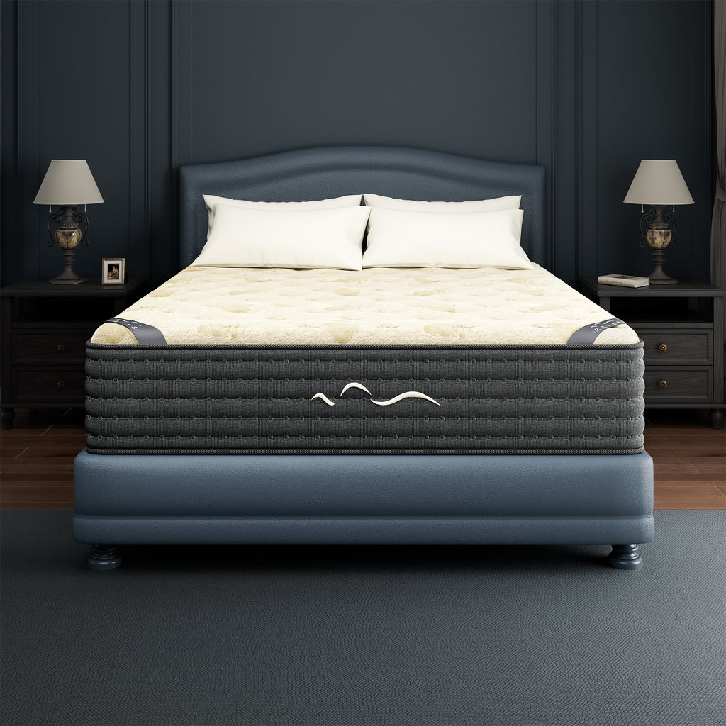 Babo Care Queen Size Hybrid Mattress,14 Inch Double Sided with Cooling Gel Memory Foam and Pocket Spring Mattress in a Box, Motion Isolation & Pressure Relief,CertiPUR-US
