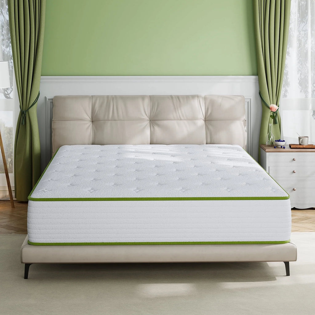 Babo Care 12 inch King Hybrid Mattress, Medium Firm , Motion Isolation, CertiPUR-US Certified, Bed-in-a-Box