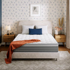 POSMOND Queen Mattress, 12 inch Hybrid Mattress in a Box, Upgrade Individually Pocket Springs, Medium, Anti-static Fabric,Pressure Relief, Breathable Comfort and Durable, CertiPUR-US Certified