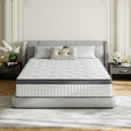 Babo Care Full Mattress, 10 inch Full Hybrid Mattress in a Box, Gel Memory Foam with Individually Wrapped Pocket Coils, Anti Pilling Fabric, Medium Firm, Pressure Relief, Cooling Sleep Support