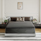 Babo Care 10 inch Full Size Mattress, Medium-Firm, Cooling Wave Foam, Hybrid Mattress in a Box, Pressure Relief, Pocketed Springs, Motion Isolation, CertiPUR-US Certified