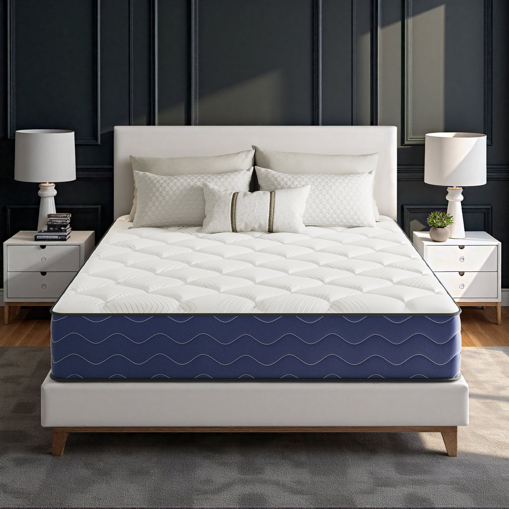 Babo Care Queen Mattress,12 Inch Hybrid Mattress,Memory Foam with Individually Pocket Springs,Firm Mattress in Box,CertiPUR-US,Anti-Static Fabric