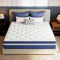 Babo Care Queen Mattress, 12 inch Medium Hybrid Mattress with Individually Pocketed Coils, Memory Foam Mattress, Spinal Support, Pressure Relief, Motion Isolation, Mattress in a Box