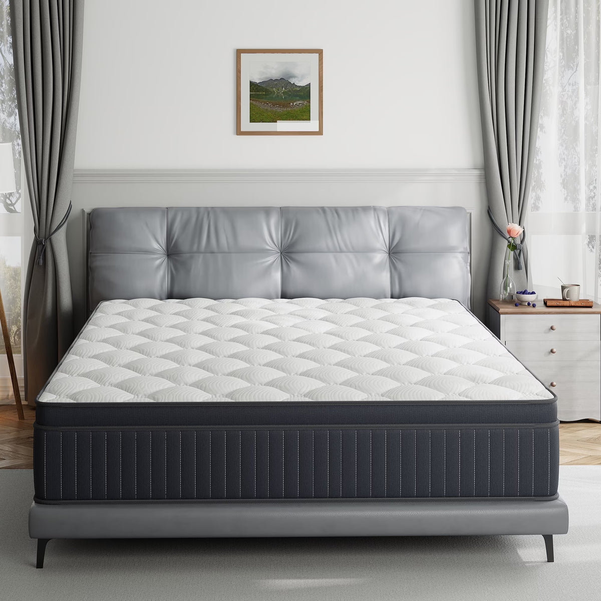 Twin Mattress, Babo Care 10 Inch Cooling-Gel Memory Foam and Individually Pocket Innerspring Hybrid Mattress, Twin Bed Mattress in a Box, CertiPUR-US Certified, Medium Twin Size Mattress