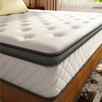 Babo Care Queen Mattress, 12-Inch Memory Foam, Hybrid Mattress with Independent Pocket Springs, Isolated Motion, Pressure Relief, Mattress in a Box