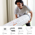 Babo Care King Mattress, 10 inch Cooling Memory Foam Mattress, Hybrid Firm Mattress in a Box, Pocket Spring, Pressure Relief, CertiPUR-US Certified