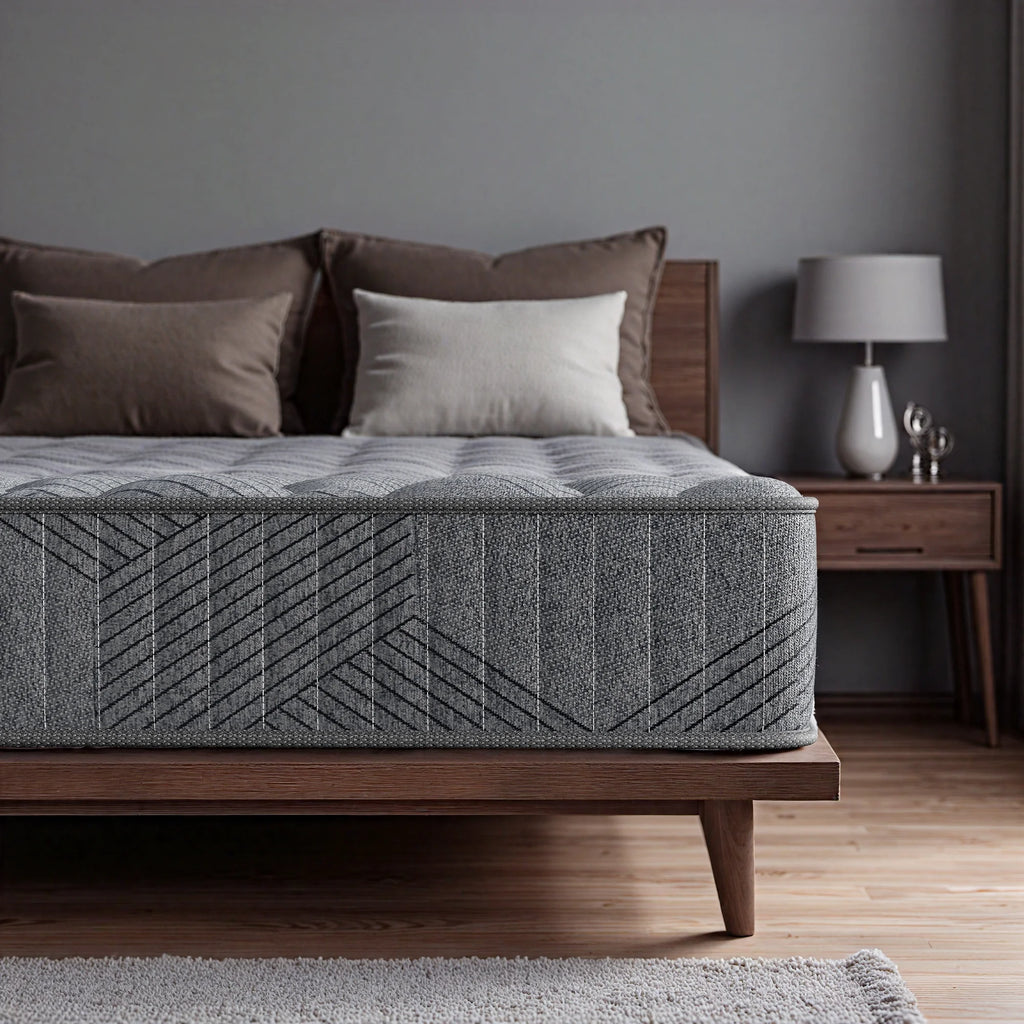 Babo Care 12 inch Queen Size Mattress, Firm, Cooling Wave Foam, Hybrid Mattress, Pocketed Springs, Motion Isolation, CertiPUR-US Certified, Bed in a Box