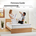Babo Care Queen Mattress, 12 Inch Queen Hybrid Mattress in a Box, Anti-Static Fabric, Upgrade Individually Pocket Springs, Medium, Pressure Relief, Breathable Comfort, CertiPUR-US Certified