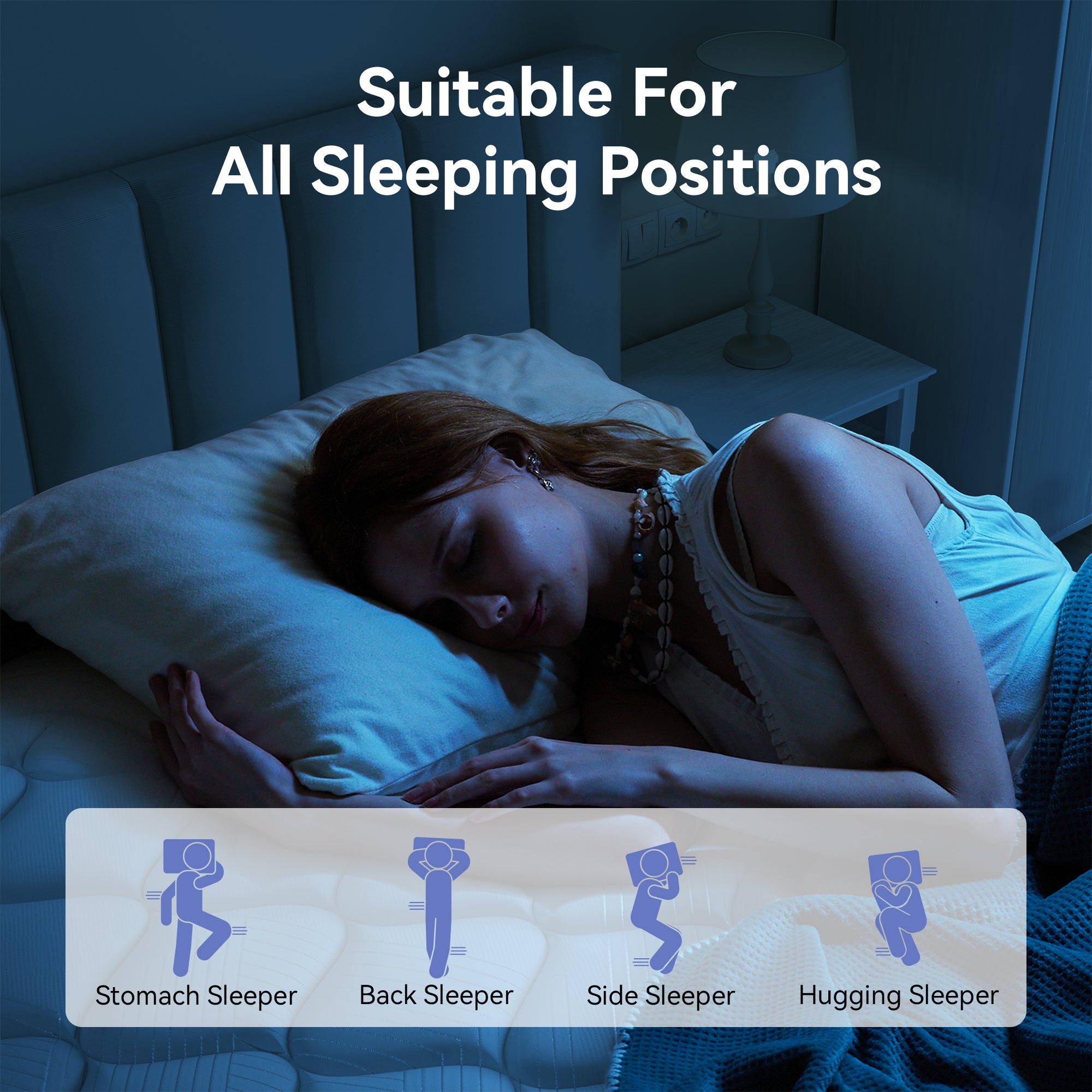 Babo Care Queen Mattress,12 Inch Hybrid Mattress,Memory Foam with Individually Pocket Springs,Firm Mattress in Box,CertiPUR-US,Anti-Static Fabric