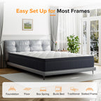 Twin Mattress, Babo Care 10 Inch Cooling-Gel Memory Foam and Individually Pocket Innerspring Hybrid Mattress, Twin Bed Mattress in a Box, CertiPUR-US Certified, Medium Twin Size Mattress