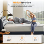 Babo Care Queen Size,12" Hybrid Memory Foam Mattress Spring Mattress In a Box,Medium