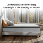 Babo Care 12 inch Twin Hybrid Mattress with Bamboo Charcoal Layer, Medium Firm Support, Gel Memory Foam, Individually Pocketed Coils, Motion Isolation, CertiPUR-US Certified