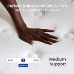 Babo Care Queen Mattress, 12-Inch Memory Foam, Hybrid Mattress with Independent Pocket Springs, Isolated Motion, Pressure Relief, Mattress in a Box