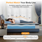 Babo Care 12 inch Twin Hybrid Mattress with Bamboo Charcoal Layer, Medium Firm Support, Gel Memory Foam, Individually Pocketed Coils, Motion Isolation, CertiPUR-US Certified