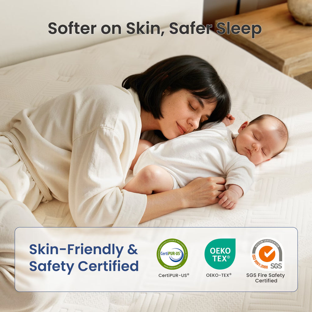 Babo Care Queen Mattress, 12 inch Medium Hybrid Mattress with Individually Pocketed Coils, Memory Foam Mattress, Spinal Support, Pressure Relief, Motion Isolation, Mattress in a Box
