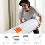 Babo Care Hybrid Twin-XL Mattress, 10 inch Pocketed Coils & Memory Foam, Firm Support, Motion Isolation, Cool & Breathable, CertiPUR-US Certified