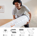 Babo Care Queen Mattress, 12 Inch Queen Hybrid Mattress in a Box, Anti-Static Fabric, Upgrade Individually Pocket Springs, Medium, Pressure Relief, Breathable Comfort, CertiPUR-US Certified