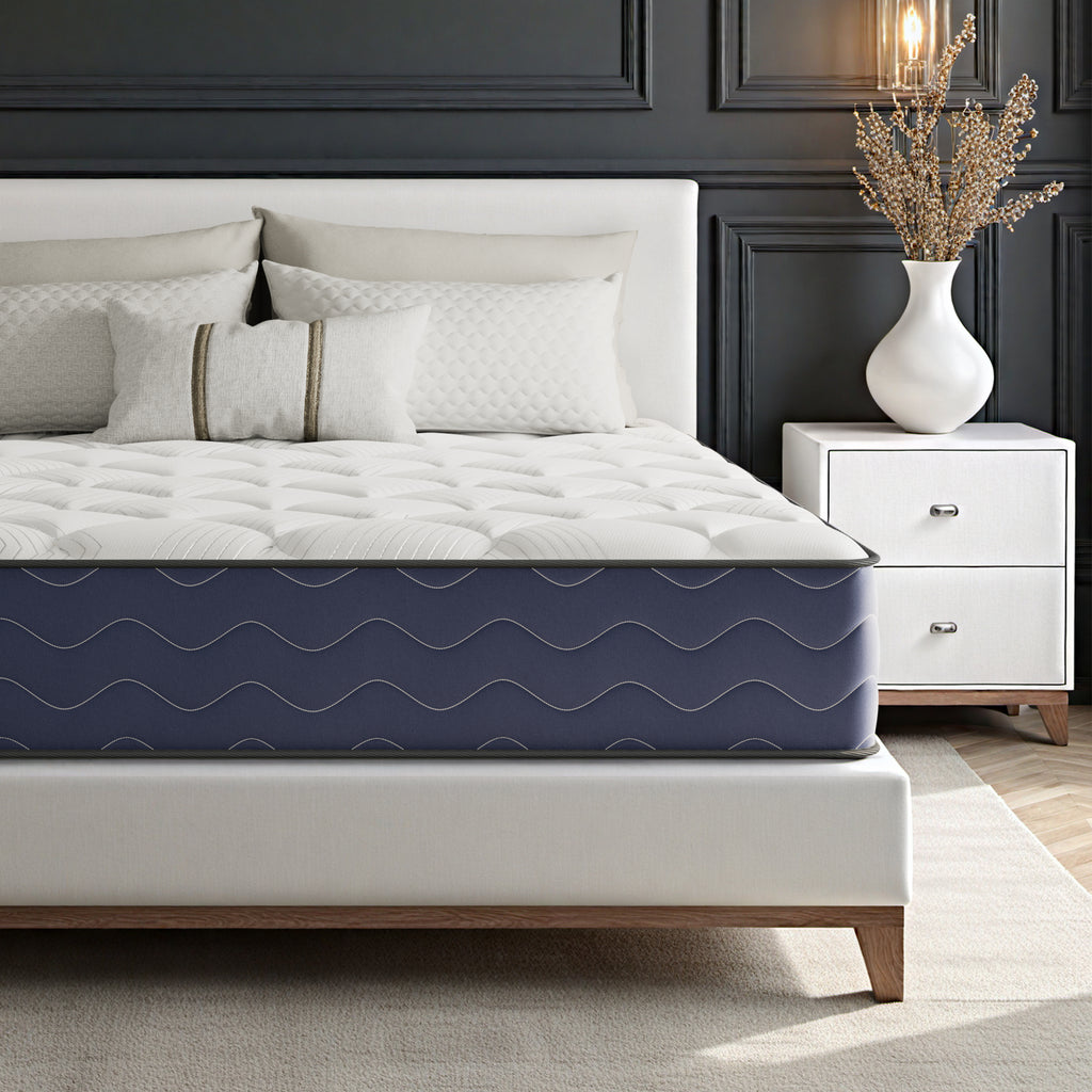 Babo Care Queen Mattress,12 Inch Hybrid Mattress,Memory Foam with Individually Pocket Springs,Firm Mattress in Box,CertiPUR-US,Anti-Static Fabric