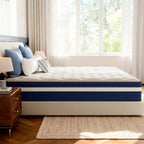 Babo Care Queen Mattress, 12 inch Medium Hybrid Mattress with Individually Pocketed Coils, Memory Foam Mattress, Spinal Support, Pressure Relief, Motion Isolation, Mattress in a Box