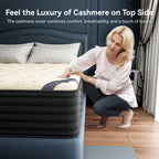 Babo Care King Size Hybrid Mattress,12 Inch Double Sided with Cooling Gel Memory Foam and Pocket Spring Mattress in a Box, Motion Isolation & Pressure Relief,CertiPUR-US
