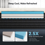 Babo Care Cal King Size Hybrid Mattress,14 Inch Double Sided with Cooling Gel Memory Foam and Pocket Spring Mattress in a Box, Motion Isolation & Pressure Relief,CertiPUR-US