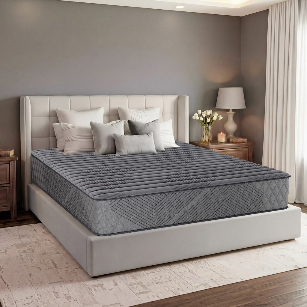 POSMOND 14-inch Full Hybrid Mattress in a Box, Firm Support Mattress with Memory Foam & Pocket Coils for Back & Stomach Sleepers,CertiPUR-US Certified