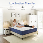 Babo Care Hybrid Queen Mattress, 12 inch Pocketed Coils & Memory Foam, Firm Support, Motion Isolation, Cool & Breathable, CertiPUR-US Certified
