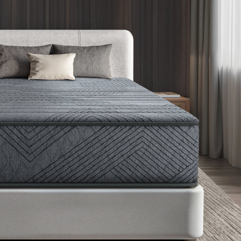 POSMOND Queen Mattress, 10 inch Cooling Gel Memory Foam, Pocket Spring Hybrid Mattress in a Box, Pressure Relief, CertiPUR-US Certified