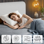 Babo Care 10 inch Twin-XL Size Mattress, Medium-Firm, Cooling Wave Foam, Hybrid Mattress in a Box, Pressure Relief, Pocketed Springs, Motion Isolation, CertiPUR-US Certified