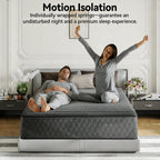 Babo Care 10 inch Twin-XL Size Mattress, Medium-Firm, Cooling Wave Foam, Hybrid Mattress in a Box, Pressure Relief, Pocketed Springs, Motion Isolation, CertiPUR-US Certified