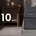 POSMOND Twin-XL Mattress 10 inch Hybrid Mattress in a Box with Pocket Spring,Medium Firm Mattresses for Back & Stomach Sleepers,CertiPUR-US Certified