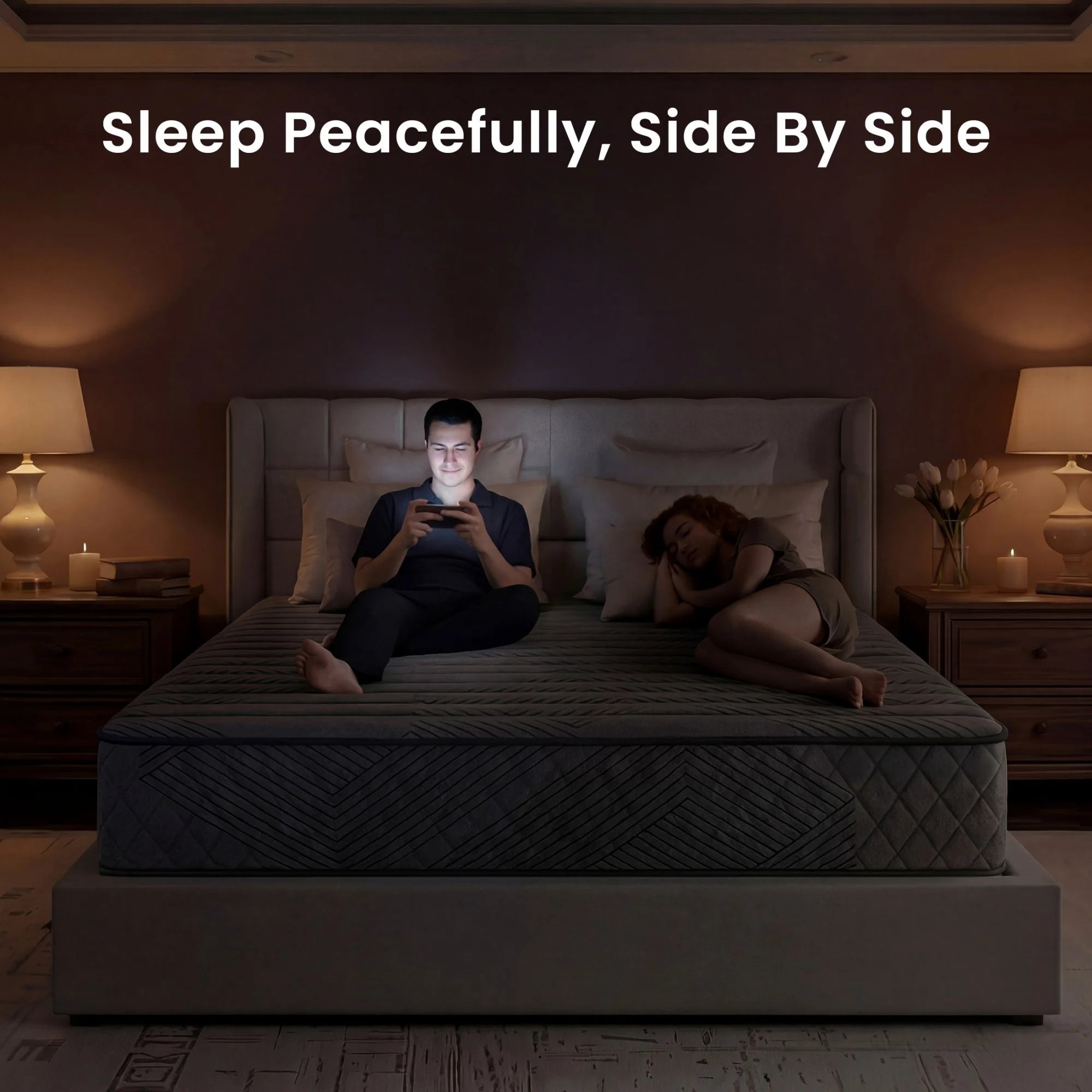 Babo Care 14-inch Full Hybrid Mattress in a Box,Medium Firm Support Mattress with Memory Foam & Pocket Coils for Back & Stomach Sleepers,CertiPUR-US Certified