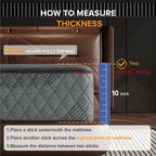 Babo Care Full Mattress 10 inch Hybrid Mattress in a Box, Medium Firm Support with Memory Foam & Pocket Coils, CertiPUR-US Certified