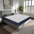 Babo Care Twin Mattress, 8 inch Cooling Memory Foam Mattress, Hybrid Firm Mattress in a Box, Pocket Spring, Pressure Relief, CertiPUR-US Certified