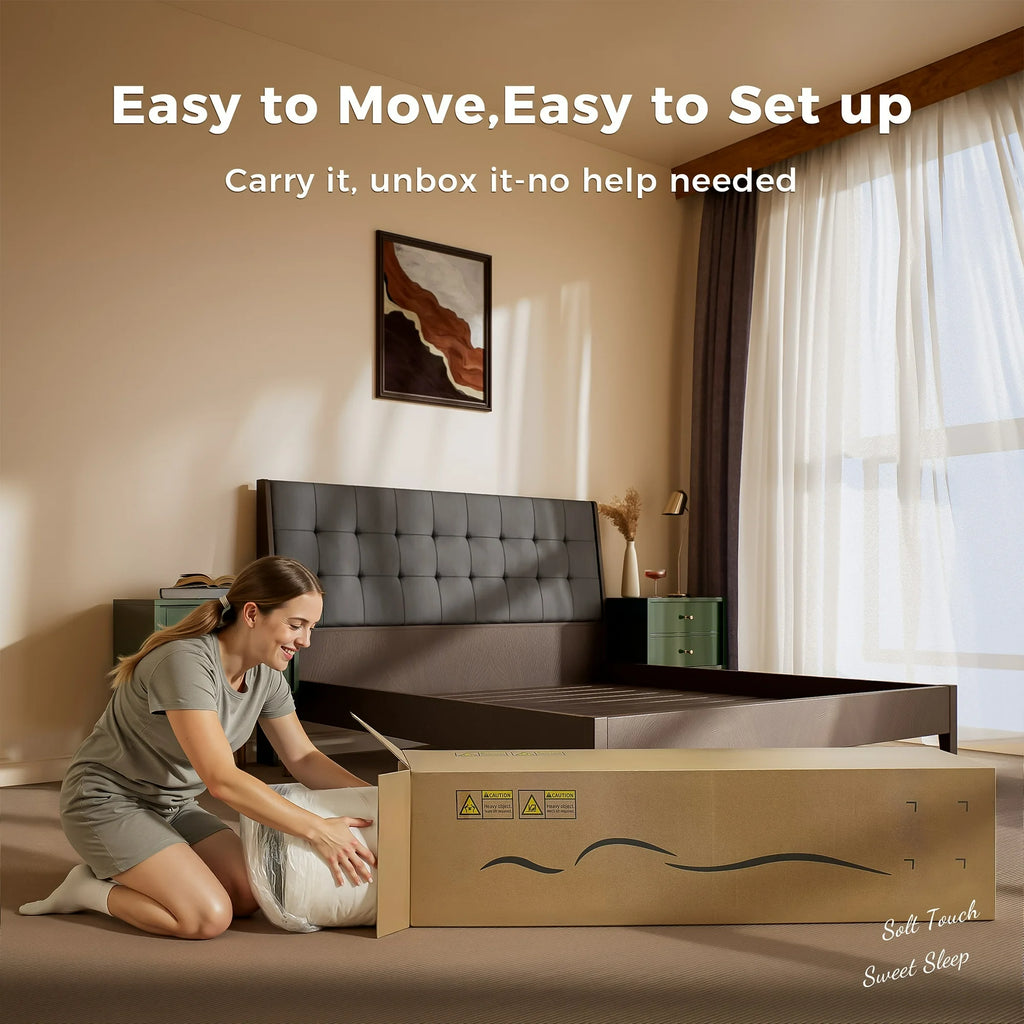 Babo Care 12 inch Queen Mattress, Memory Foam Mattress, Hybrid Mattress with Pocket Spring for Cool Sleep & Pressure Relief, Motion Isolation, Medium, Mattress in a Box, CertiPUR-US