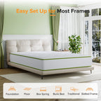Babo Care 10 inch King Hybrid Mattress, Medium Firm , Motion Isolation, CertiPUR-US Certified, Bed-in-a-Box