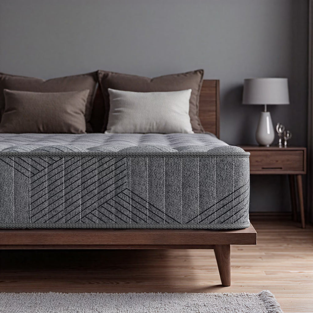 Babo Care 12 inch King Size Mattress, Firm, Cooling Wave Foam, Hybrid Mattress, Pocketed Springs, Motion Isolation, CertiPUR-US Certified, Bed in a Box