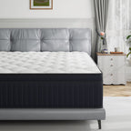 Twin Mattress, Babo Care 10 Inch Cooling-Gel Memory Foam and Individually Pocket Innerspring Hybrid Mattress, Twin Bed Mattress in a Box, CertiPUR-US Certified, Medium Twin Size Mattress