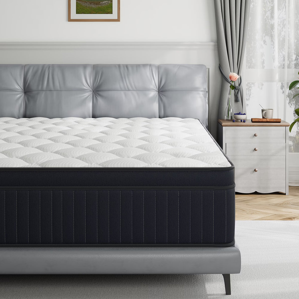 Full Mattress, Babo Care 10 Inch Cooling-Gel Memory Foam and Individually Pocket Innerspring Hybrid Mattress, Full Bed Mattress in a Box, CertiPUR-US Certified, Medium Full Size Mattress