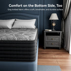 Babo Care King Size Hybrid Mattress,12 Inch Double Sided with Cooling Gel Memory Foam and Pocket Spring Mattress in a Box, Motion Isolation & Pressure Relief,CertiPUR-US